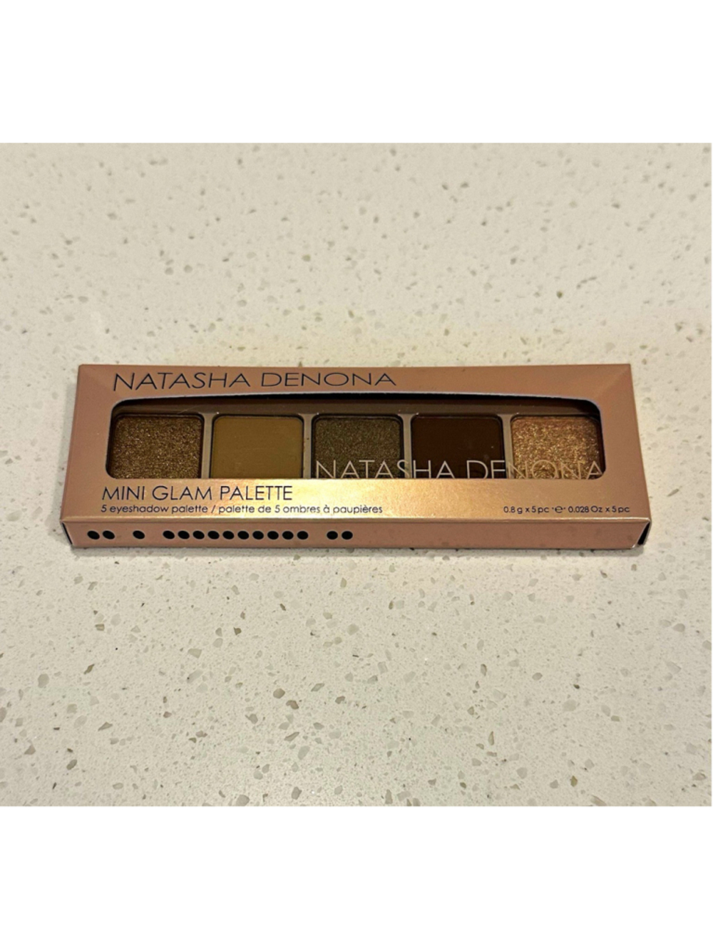 Natasha Denona Mini Glam Palette Pressed Powder Matte/Shimmer 0.028oz x5